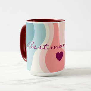 Caneca Coleção Rosa Bege Absoluto Tendência com Verde Men