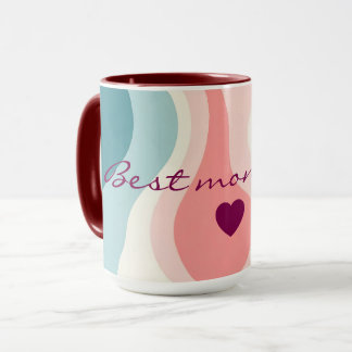 Caneca Coleção Rosa Bege Absoluto Tendência com Verde Men