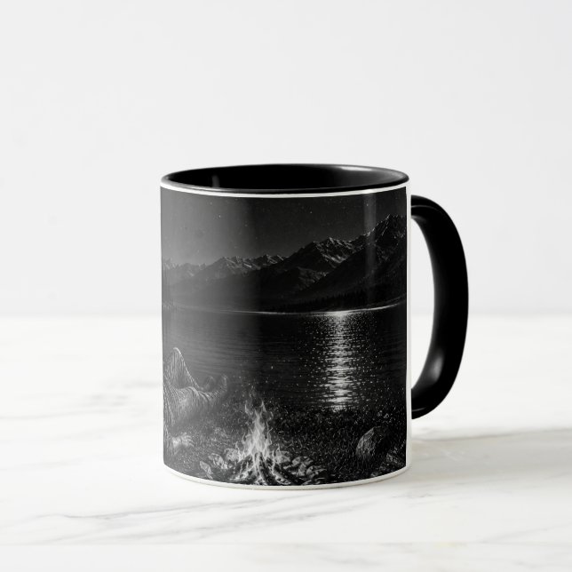 Caneca Coleção Wanderer WO09 – Acampamento ao Luar (Frente Esquerda)