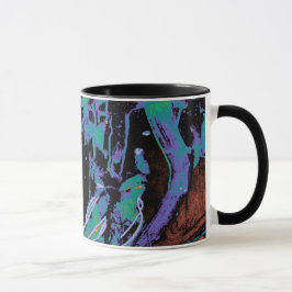 Caneca coleccionável da arte abstracta com estrela