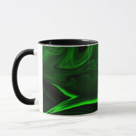 Caneca coleções de pedra malaquita verde textura
