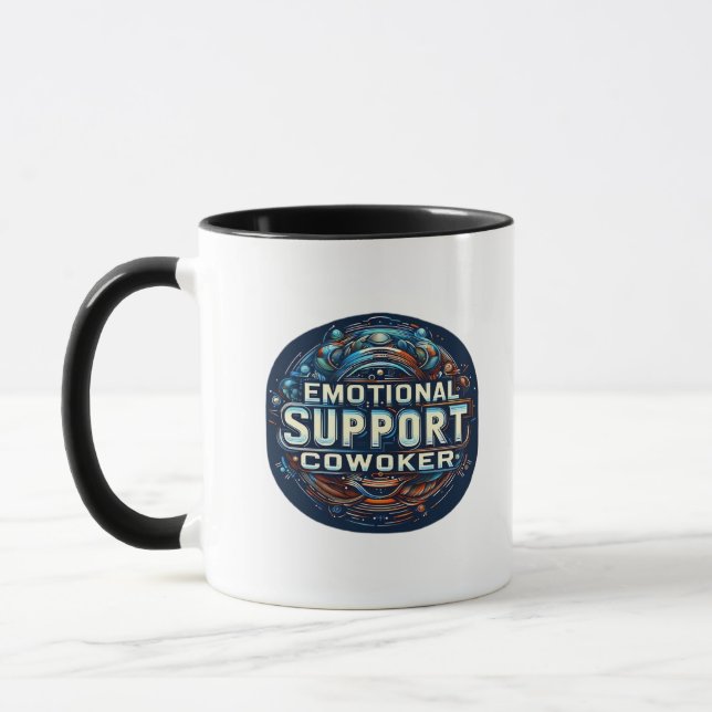 Caneca Colega de Ajuda Emocional, Clássico de Tipografia (Esquerda)
