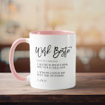 Caneca Colega de Colegas de Trabalho Diversão de Bestie d<br><div class="desc">Suponha o seu trabalho com esta engraçada caneca de café totalmente personalizável com uma definição única e personável do seu marido ou da sua esposa de escritório. presente de excelente para aquela pessoa especial que torna o seu trabalho suportável! Inclua seu nome personalizado na descrição!</div>