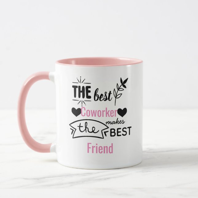 Caneca Colega de Despedida, melhor colega agora, amigos (Esquerda)