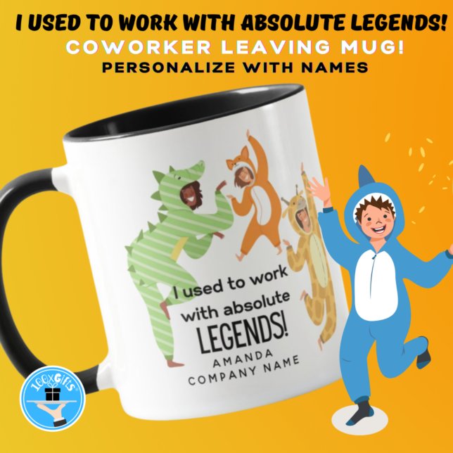 Caneca Colega de trabalho, trabalho com lendas absolutas! (Criador carregado)