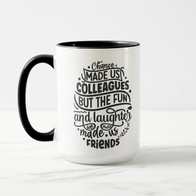Caneca colegas sentimentais Amigos risos divertidos (Esquerda)
