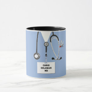 caneca coletiva de médico personalizado