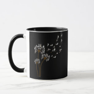 Caneca Collie Flower Fly Dandelion Border Collie