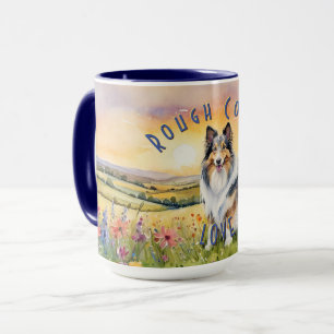 Caneca Collie Love Mug Personalizável, Personalize Seu Si
