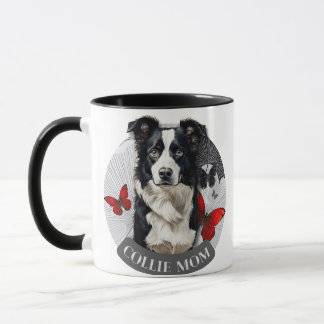 Caneca Collie Mãe – Xícara de Café Presente para A