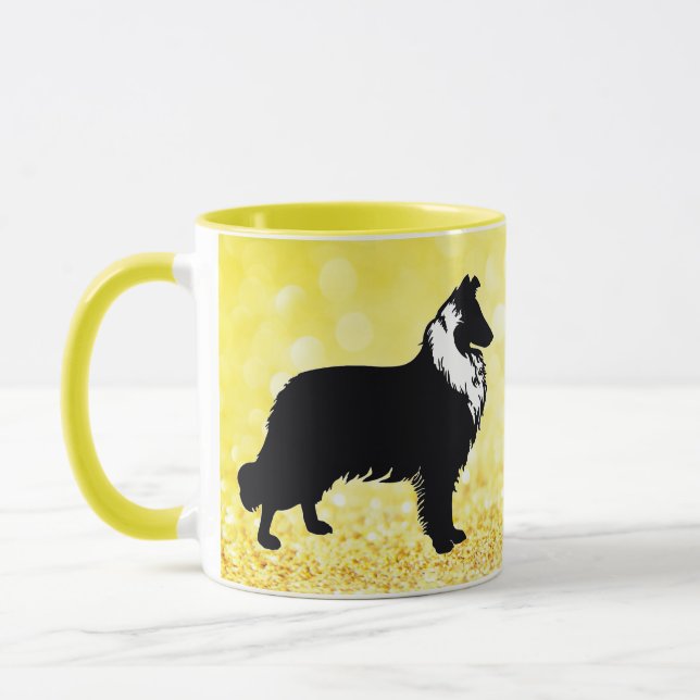 Caneca Collie Silhouette (Esquerda)