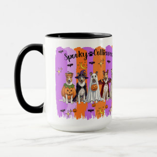 Caneca Collies de Halloween