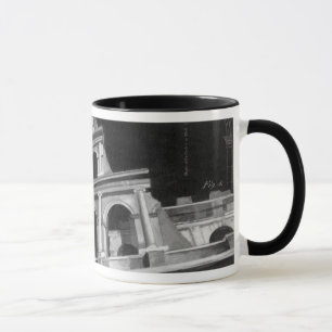 Caneca Colo Romano com Desenhos Arquitetônicos