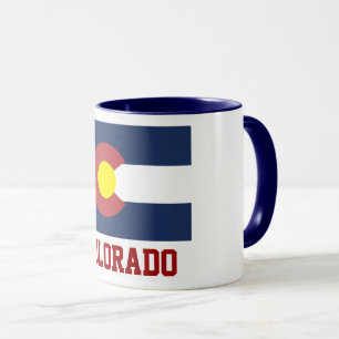 Caneca COLORADO: Bandeira do Estado do Colorado