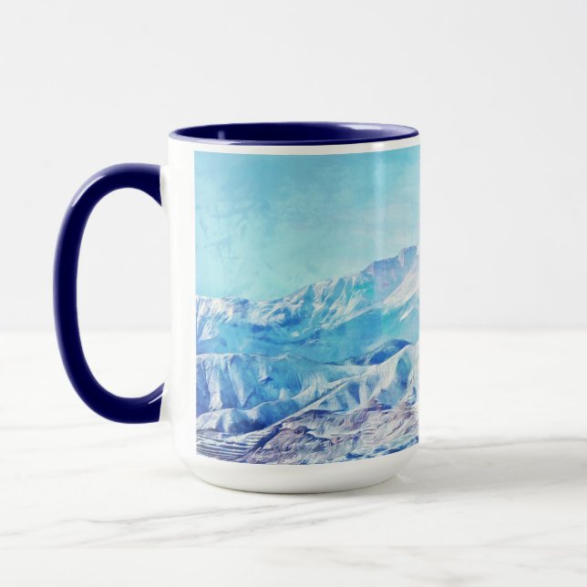 Caneca Colorado Mounts Snow Colinas Art Mug Cup (Esquerda)