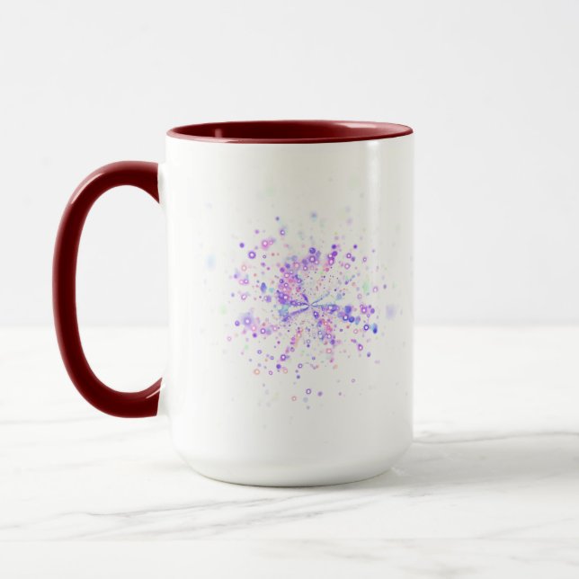 Caneca Colorful Abstract Neon Splash (Esquerda)