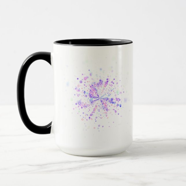 Caneca Colorful Abstract Neon Splash (Esquerda)