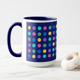 Caneca Colorful Geometric Dots Drinkware Design -