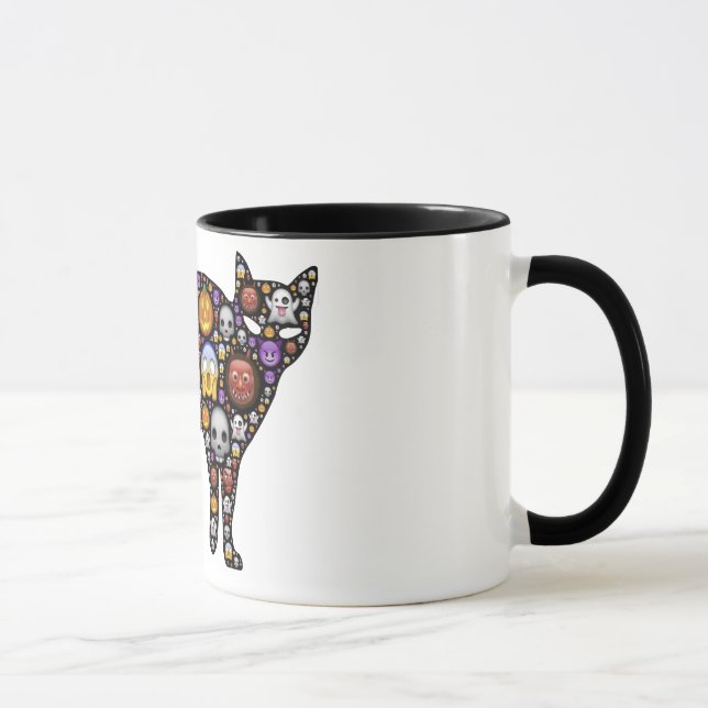 Caneca Colorful Halloween Cat (Direita)