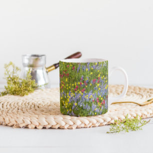 Caneca Colorful Meadow Wildflowers Floral