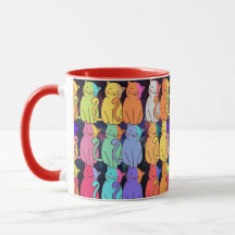 Colorida Combo Mug com muitos Gatos 2022 setembro