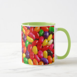 Caneca colorida de jellybean