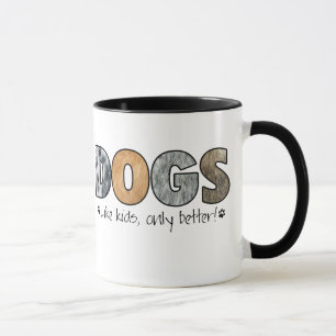 Caneca colorida dos cães