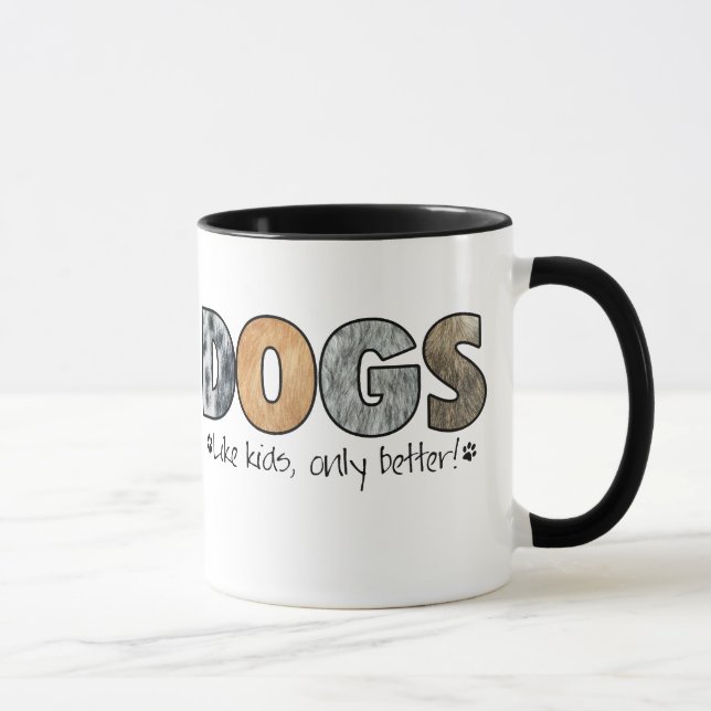 Caneca colorida dos cães (Direita)