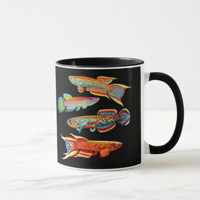 Caneca colorida dos Killifishes (Direita)