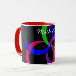 Caneca Colorida Interchange Geométrico Math Art Coffee Mu