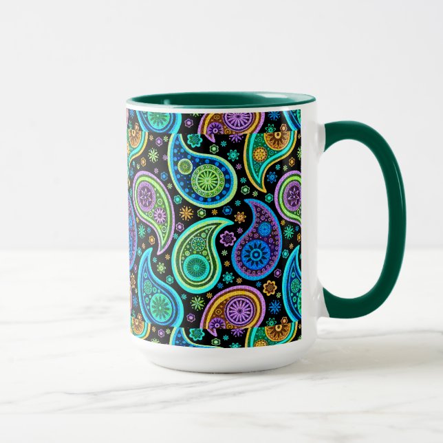 Caneca Colorida Paisley 2.0 (Direita)