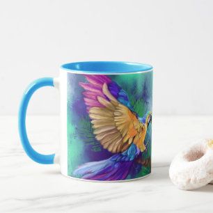 Caneca Colorida Parrot Mug