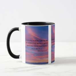 Caneca Colossianos 3:13 KJV Bíblia Verso Pic Dois Tons Mu