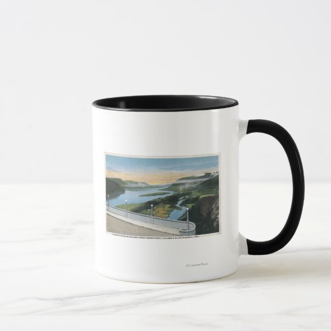 Caneca Columbia River Gorge View do Crown Point, (Direita)