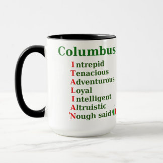 Caneca Columbus era ITALIANO