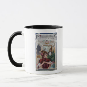 Caneca Colunas da mulher e do homem em lados