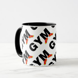 Caneca Colunas de Texto Gym.