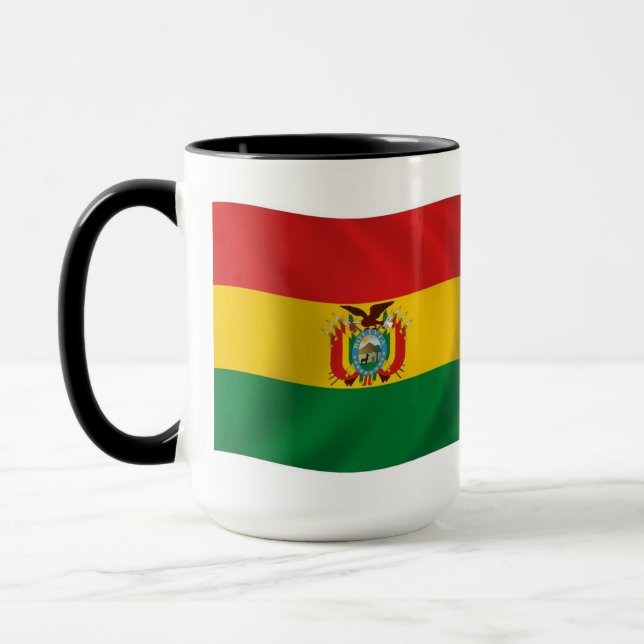 Caneca com a Bandeira da Bolívia (Esquerda)