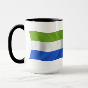 Caneca com a Bandeira da Serra Leoa