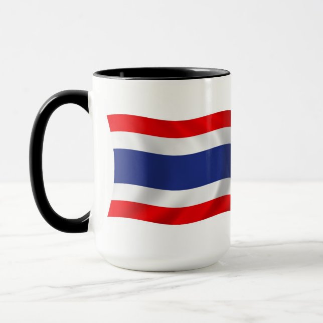 Caneca com a Bandeira da Tailândia (Esquerda)