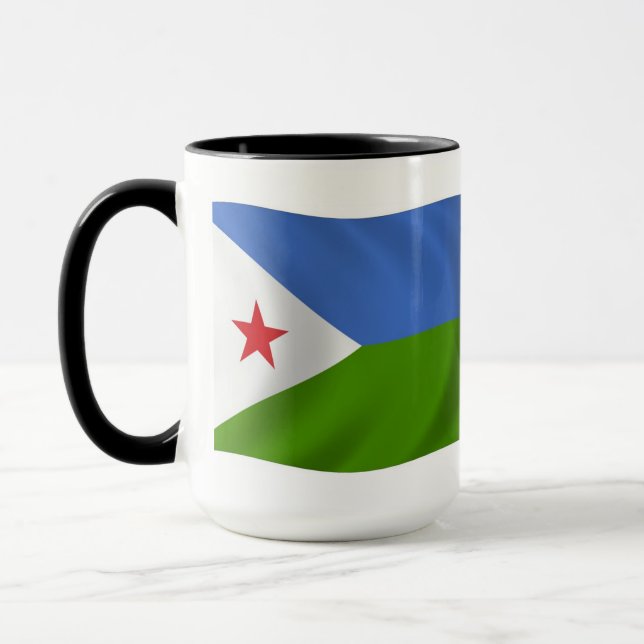 Caneca com a Bandeira do Djibuti (Esquerda)