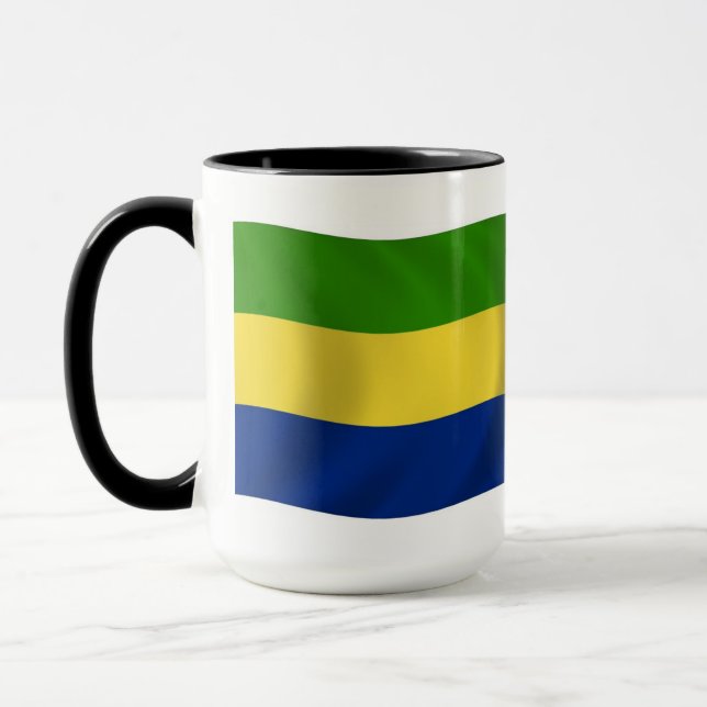Caneca com a Bandeira do Gabão (Esquerda)
