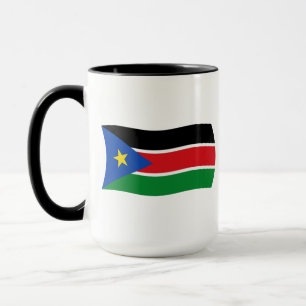 Caneca com a Bandeira do Sudão do Sul
