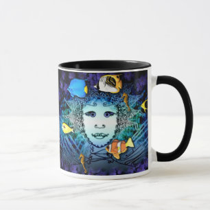 Caneca com a decoração da arte gráfica da fada