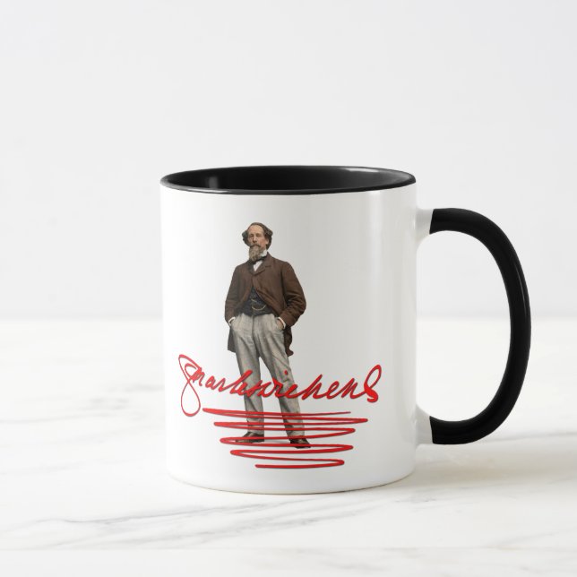 Caneca com Assinatura de Charles Dickens (Direita)