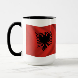 Caneca com Bandeira da Albânia