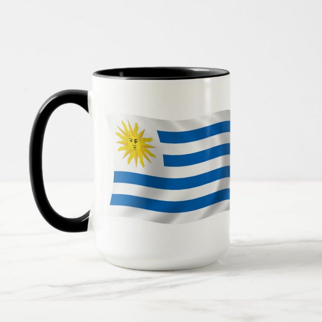 Caneca com Bandeira do Uruguai (Esquerda)