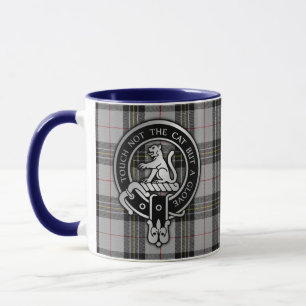 Caneca com Brasão e Tartan do Clã MacPherson