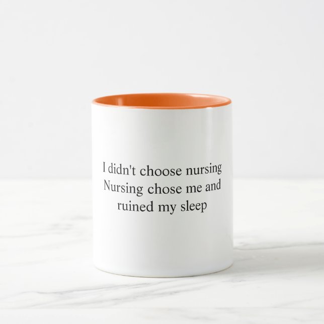 Caneca com citação engraçada de enfermeira (Centro)