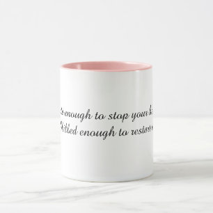 Caneca com citação engraçada de enfermeira